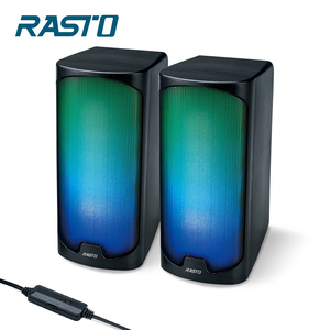 RASTO RD13 2.0 Stereo Volume Dynamic RGB Speakers