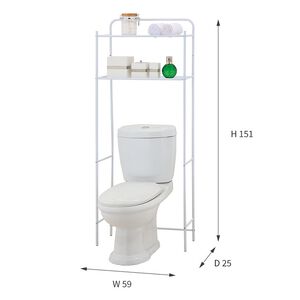 【H&R安室家】多功能雙層馬桶置物架TS166
