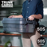 【this-this】日本RISU｜TRUNK CARGO 可堆疊多功能耐重收納箱 50S(矮款)(半透明), , large