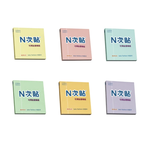【N次貼】標準型可再貼便條紙 76x76mm 100張/本 61115-61120 黃、粉紅、藍、綠、橘、紫  -  多款可選, , large