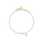 【MORELLATO】Perle Contemporary 925純銀珍珠美學手鍊-金色 SAWM06, , large