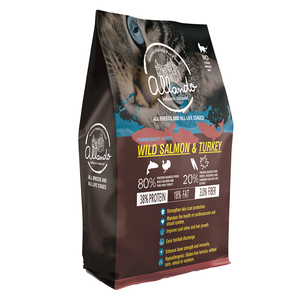 【Allando 奧藍多】天然全方位無穀貓糧400g-野生鮭魚+火雞肉口味