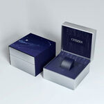 CITIZEN 星辰 光動能簡約女錶-銀河黑 EW2595-81E, , large