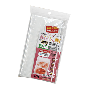 食品級加厚夾鏈袋-中-12入X12包