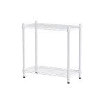 【Y HOUSE】60x30x60cm Lightweight Two-layer Iron Rack Iron Rack Shelf-Painted White, , large