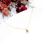 【Angel & Me】Ball 14KGF Gold-filled necklace Valentine Day Birthday gift, , large