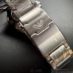 [星晴錶業]ARMANI手錶,42mm,AR00076黑色錶面銀錶殼銀色精鋼錶帶款, , large