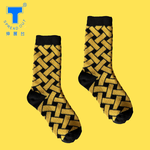 [Runway] Dual-Cylinder Cushioning | Stone-Washed Functional Socks | Women's Bamboo-Weave - yellow | 1 Pair, , large