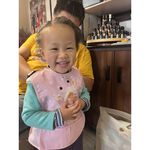 [Kaimei Cotton Industry] Random and excellent, sleeveless children's waterproof bib, reversible, suitable for saliva towels/strips, giraffe style, , large