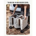 【AOTTO】150L升級加厚款折疊收納推車購物車(AC-239), , large