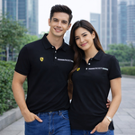  【FALALI】Short-sleeved cooling polo shirt - Women's (black) , , large