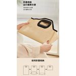 【APEX】便攜式折疊足浴泡腳桶 排水閥款 米黃色, , large