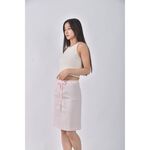 (S) mastina質感棉質條紋粉色短裙二手衣, , large