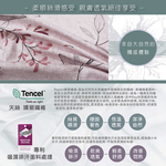 Indian新科技天絲吸濕排汗雙人加大四件式床包兩用被組-艾莉芙, , large