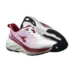 DIADORA迪亞多那 勁速輕量慢跑鞋 女運動鞋 女鞋 透氣 舒適 緩衝 厚底 吸震 回彈 足弓支撐 止滑 白綠 白紅, , large