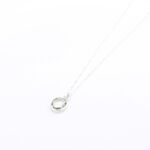 【Angel & Me】Green Quartz Oval s925 sterling silver necklace birthday gift, , large
