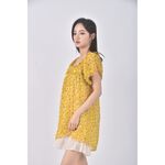 (S) orangebear愛心黃色洋裝二手衣, , large