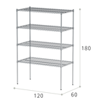 【Y HOUSE】120x60x180cm heavy-duty four-layer iron rack heavy-duty rack heavy-duty iron rack, , large