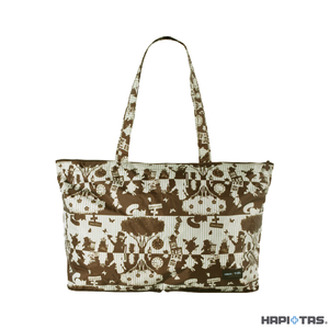 HAPI+TAS H0001摺疊肩背包-愛麗絲派對綠