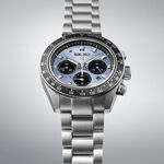 SEIKO 精工 SPEEDTIMER 冰藍熊貓 太陽能計時錶 SSC935P1/V192-0AH0U, , large