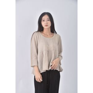 (M) betty s質感羊毛杏色長袖上衣二手衣