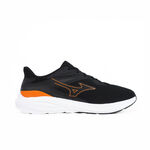 Mizuno Enerzy 男 慢跑鞋 寬楦 彈力 支撐 緩震 美津濃 黑 橘 [K1GA241212], , large