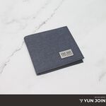 【YUN JOIN】WOVEN 日系織面短夾-藍色 皮夾 錢包 多卡位 零錢收納, , large