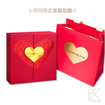 【TLH】母親節限定 黃金墜雙繩手鍊 純金999 擁抱之愛 約重0.02錢&plusmn;0.01 贈母親節禮盒包裝, , large