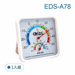 鉅玉經典｜溫濕度計(指針方型)EDS-A78