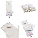 [秉宸] PUMA Fashion 木耳邊跳豹半統襪（3入） BB1452, , large