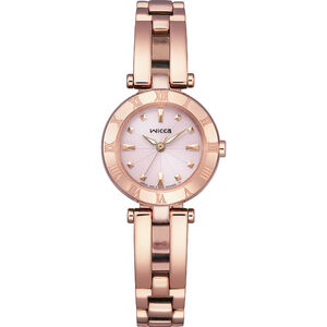 CITIZEN 星辰 Wicca 廣告款 台灣限定款 太陽能女錶-玫瑰金x粉/24mm KP2-621-93
