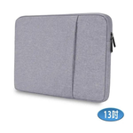 13-inch LB13G Urban Minimalist Series iPad/Mac/Tablet/Laptop Front Zipper Pocket Protective Sleeve (Minimalist Gray), 灰, large
