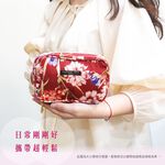 日本製 【Passage Bois】櫻桃 雙層雙開化妝包, , large