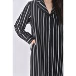 (S) 條紋黑色洋裝二手衣, , large