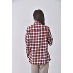 (S) uniqlo質感棉質純棉格紋紅色長袖上衣二手衣, , large
