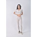(S) 【安于晴Charlene私服】運動質感瑜珈杏色套裝二手衣, , large
