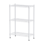  【Y HOUSE】60x30x90cm Lightweight Three-layer Iron Rack Iron Rack Shelf-Painted White, , large