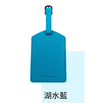 TRAVELMAR Travel Leather Luggage Tag-Agua Blue, , large