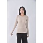 (S) uniqlo質感棕色長袖上衣二手衣, , large
