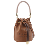 MARC JACOBS The Bucket Bag Logo 壓印二用迷你水桶包/堅果棕, , large