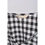 (S) osan格紋黑色洋裝二手衣, , large