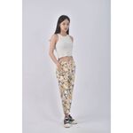 (3XL) 高腰花卉白色長褲二手衣, , large