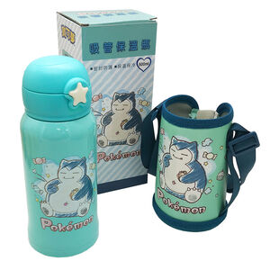 寶可夢吸管不鋼保溫水壺500ml-卡比獸