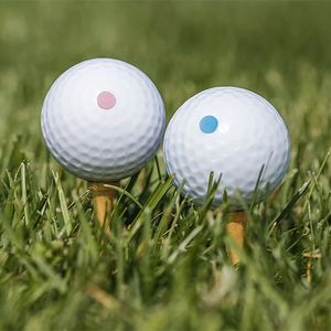 Gender Reveal Golf Ball Set – 1 Pink + 1 Blue Powder Ball