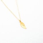 【Angel & Me】Angel Wing s925 sterling silver 24k gold plated necklace gift, , large