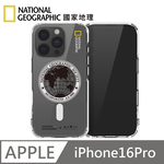 National Geographic 國家地理 Rugged 磁吸防摔保護殼 Magsafe磁吸 適用 iPhone 16 Pro - 全球印章白, , large