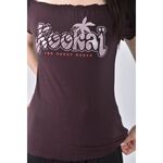 (S) kookai棉質一字領棕色上衣二手衣, , large