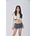 (2XL) newl over industry丹寧牛仔質感藍色短褲二手衣, , large