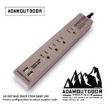 ADAMOUTDOOR四座一切2USB延長線1.8M, , large