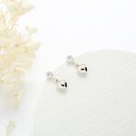 【Angel & Me】心動 愛心 單鑽 一對 s925 純銀 耳環 耳夾 禮物, , large